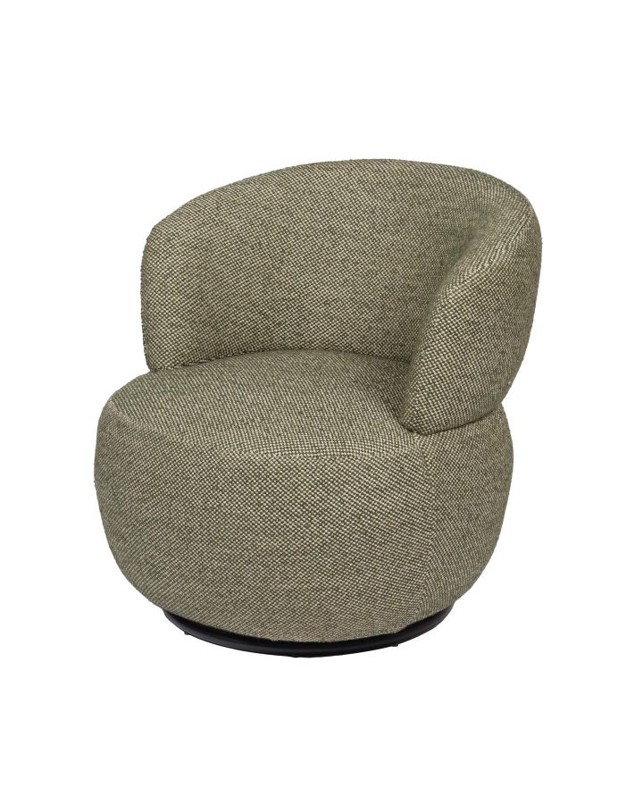 Fauteuil Brice Vert Fabric Woodfoamiron