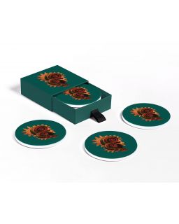  Set De 4 Dessous De Verre En Céramique Muse