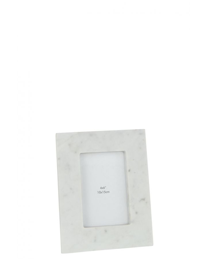 Cadre Photo 10X15 Mabre Blanc Small ,18x2x23cm