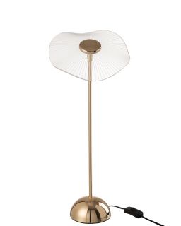 Lampe Led Fleur Metal/Plastique Or Large ,23,5x23,5x50cm