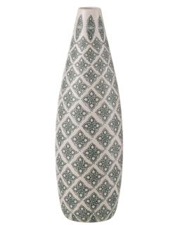 Vase Kousa Porcelaine Bleu/Blanc ,16,5x16,5x53cm