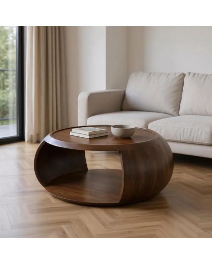 Table Basse Bois De Manguier Salon 72 X 72 X 36 Cm