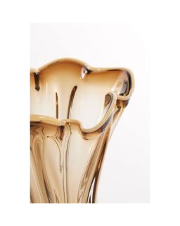 Vase Ø26X32 Cm Kazuno Glass Clear Brown-Grey+Cream