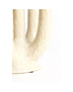 Vase Deco 22X16,5X30 Cm Leonjo Ceramics Sand Beige