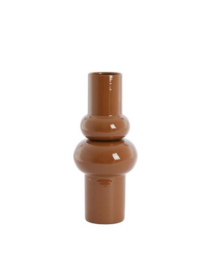 Vase Deco Ø19X43 Cm Irissa Caramel