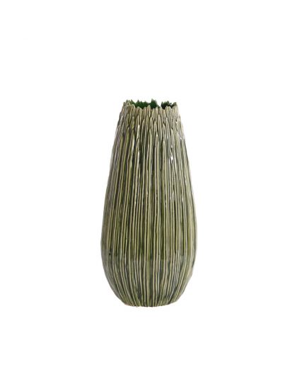 Vase Deco Ø18X36,5 Cm Kopra Ceramics Dark Green