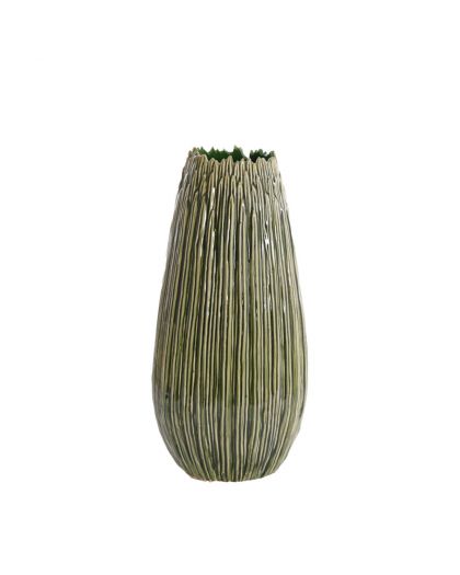 Vase Deco Ø24,5X52 Cm Kopra Ceramics Dark Green