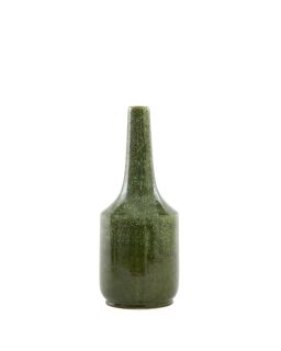 Vase Deco Ø14,5X35,5 Cm Tezu Ceramics Shiny Dark Green
