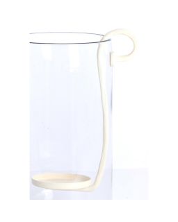 Hurricane 23X18X33 Cm Dolega Glass Clear+Cream