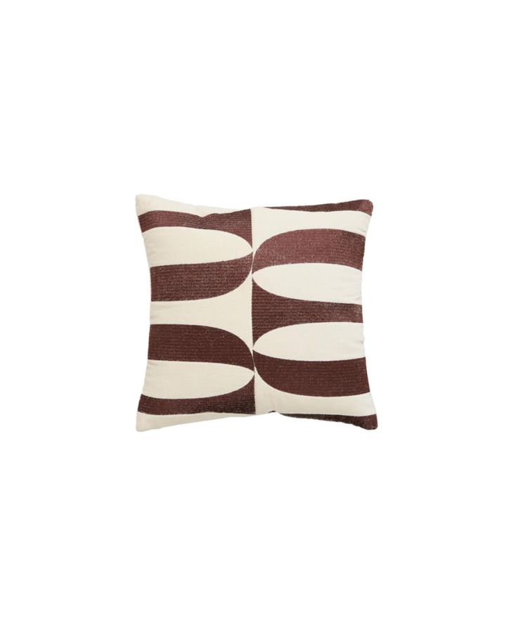 Coussin 45X45 Cm Cete Cream-Dark Brown