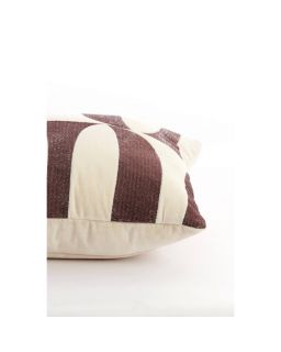 Coussin 45X45 Cm Cete Cream-Dark Brown