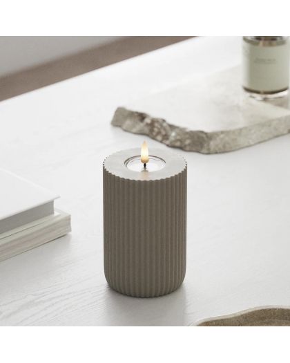 Sand Solid Stripe Rillelys Ø812,5Cm