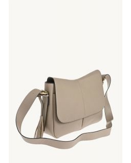 Gisele - Sac Besace Mastic Cuir Vachette