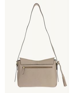 Gisele - Sac Besace Mastic Cuir Vachette