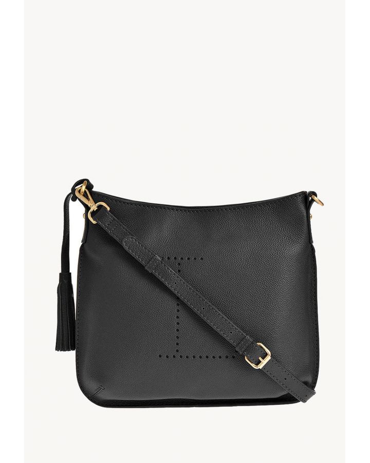 Sac Celia Bandoulière Noir Cuir Vachette
