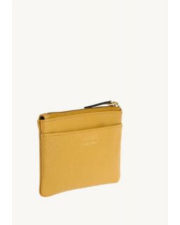 Porte Monnaie Zoé Moutarde Cuir Vachette
