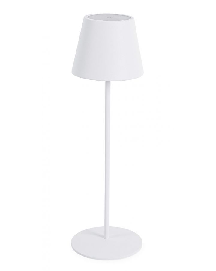 Lampe De Table Etna Blanc LedH38 Taille Ø12A - 38Hcm