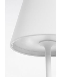 Lampe De Table Etna Blanc LedH38 Taille Ø12A - 38Hcm