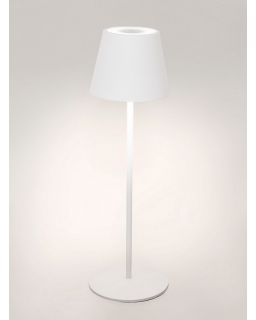 Lampe De Table Etna Blanc LedH38 Taille Ø12A - 38Hcm
