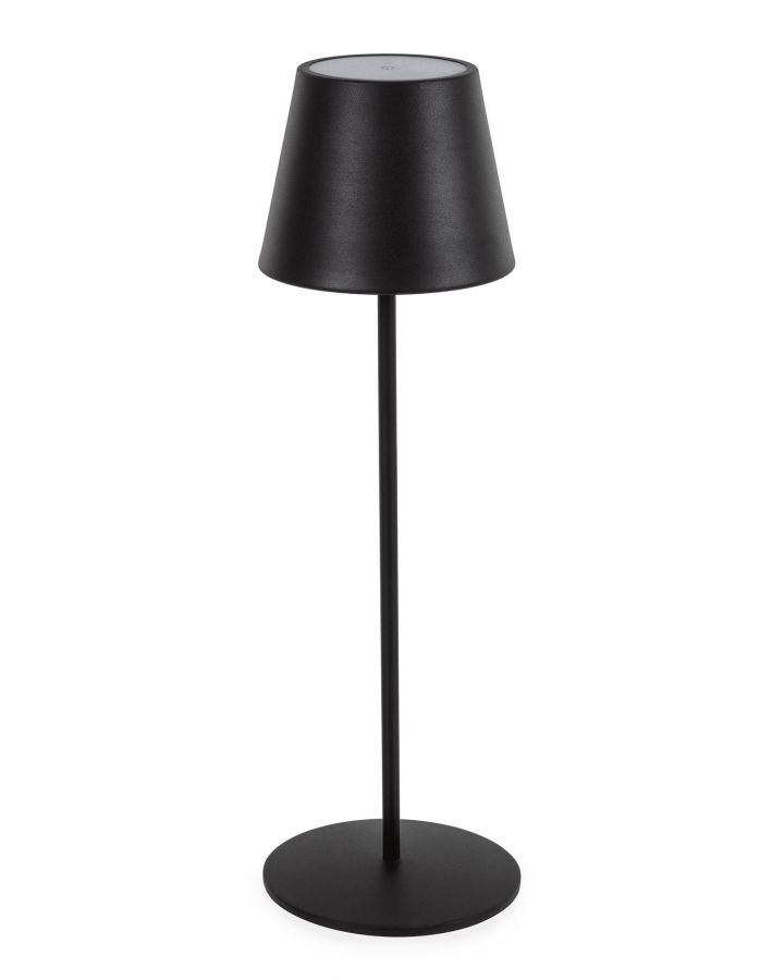 Lampe De Table Etna Noir Led H38 Taille Ø12A - 38Hcm