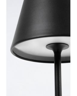 Lampe De Table Etna Noir Led H38 Taille Ø12A - 38Hcm