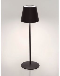 Lampe De Table Etna Noir Led H38 Taille Ø12A - 38Hcm