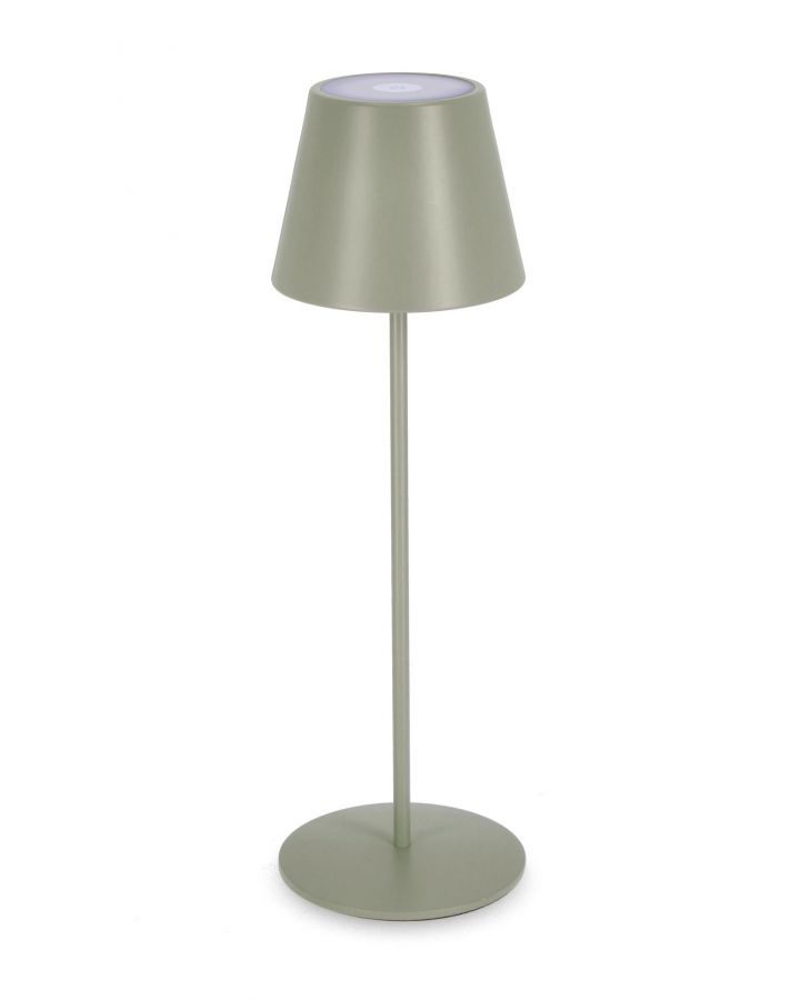 Lampe De Table Led Etna Vert Sauge H38 Taille Ø12A - 38Hcm
