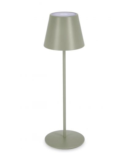 Lampe De Table Led Etna Vert Sauge H38 Taille Ø12A - 38Hcm