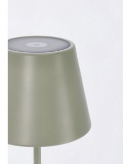 Lampe De Table Led Etna Vert Sauge H38 Taille Ø12A - 38Hcm