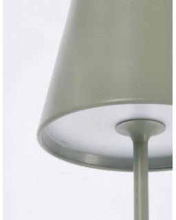 Lampe De Table Led Etna Vert Sauge H38 Taille Ø12A - 38Hcm