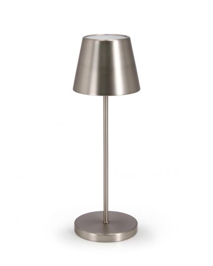 Lampe De Table Led Etna Argent H38 Taille Ø12X38Hcm
