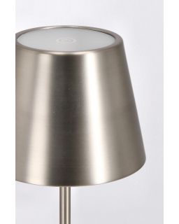 Lampe De Table Led Etna Argent H38 Taille Ø12X38Hcm