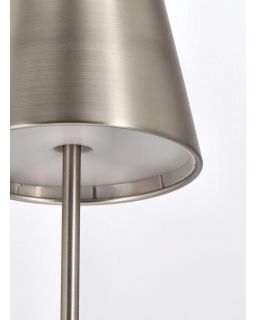 Lampe De Table Led Etna Argent H38 Taille Ø12X38Hcm