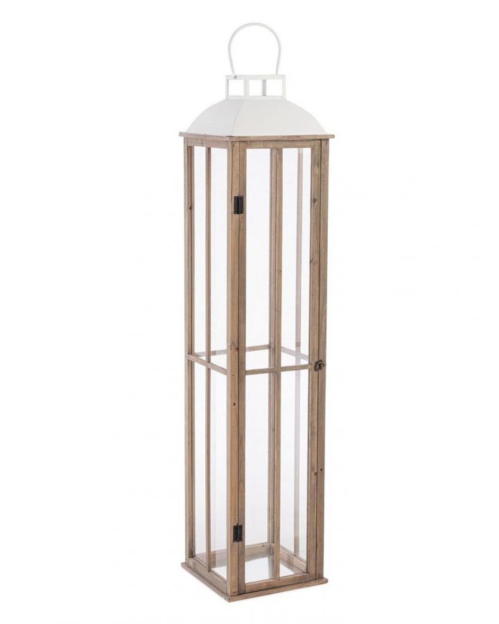 Lanterna Shayra Nat-Bianco L Taille 30X30X134Cm