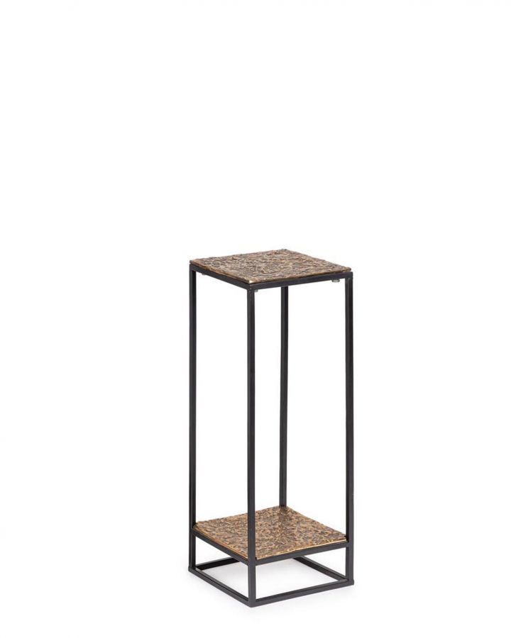 Tavolino Mysore Oro Basso S Taille 25X25X72Cm