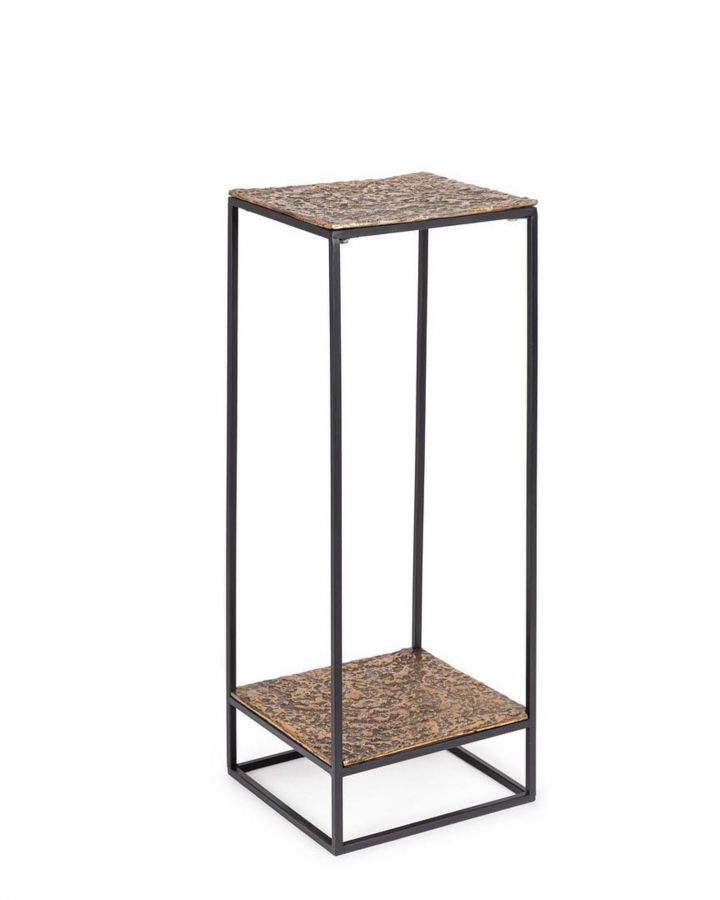 Tavolino Mysore Oro Basso L Taille 35X35X91Cm