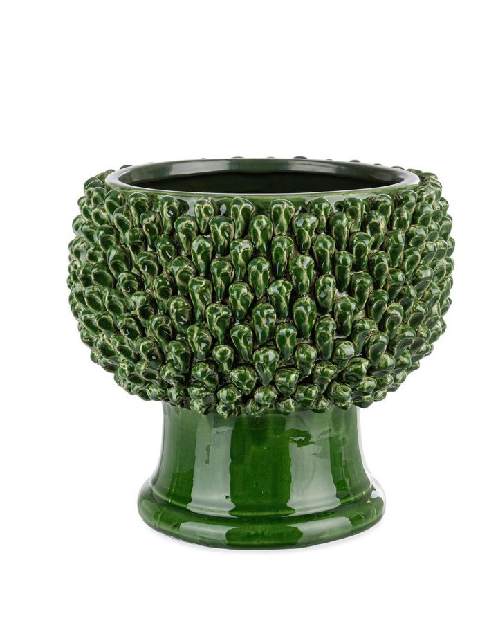 Vase Pomme De Pin Classic Vert H26,5 Taille Ø29X26,5Hcm