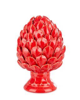 Décoration Pomme De Pin Classic Rouge H2 Taille Ø15X23,5Hcm