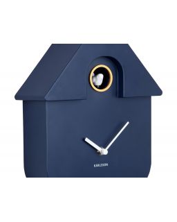 Wall Clock Modern Cuckoo Abs Dark Blue