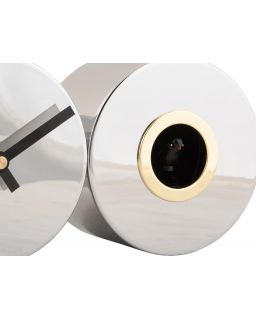 Wall Clock Duo Cuckoo Chrome Plated