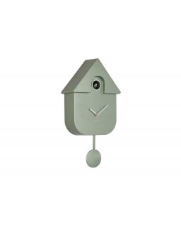 Wall Clock Modern Cuckoo Abs Metallic Jungle Green