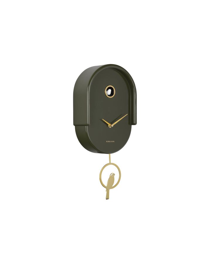 Wall Clock Tweet Luxury Green