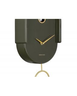 Wall Clock Tweet Luxury Green