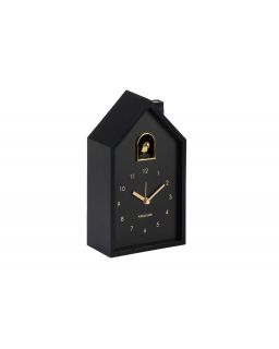 Alarm Clock Modern Cuckoo Oro Black