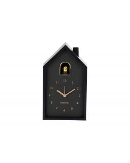 Alarm Clock Modern Cuckoo Oro Black