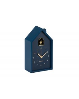 Alarm Clock Modern Cuckoo Oro Dark Blue