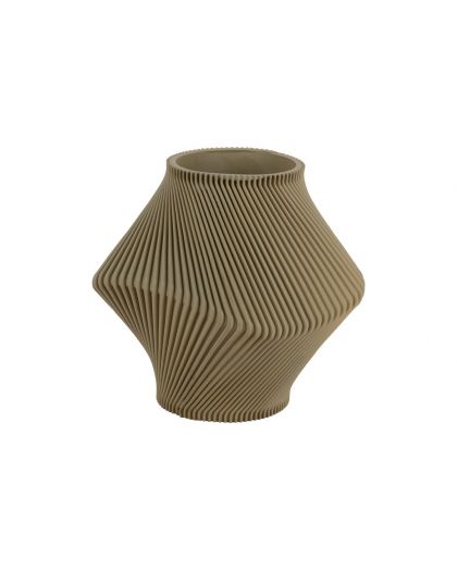 Vase Twisted Rib Tea Green
