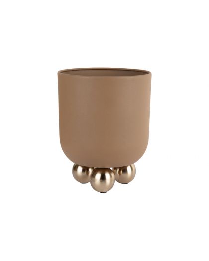 Plant Pot Estilo Small Mocha Brown