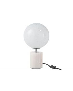 Lampe Dany Taches Sur Pied Verre Blanc ,16,5x16,5x31,5cm