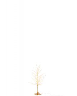 Arbre Denude+Led Metal Or Small ,34x30x59cm
